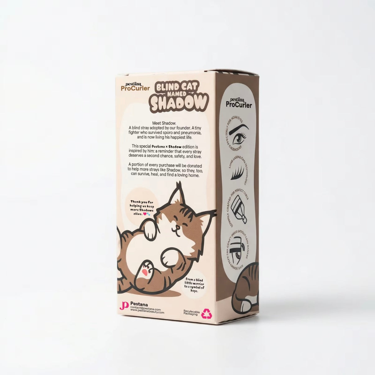 [NEW EDITION] Pestana X Blind Cat Named Shadow Pro Lash Curler