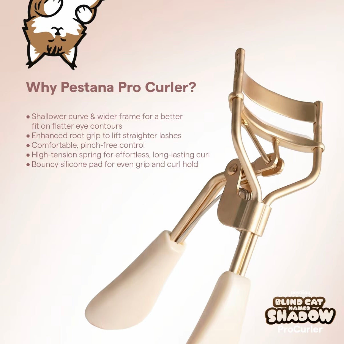 [NEW EDITION] Pestana X Blind Cat Named Shadow Pro Lash Curler